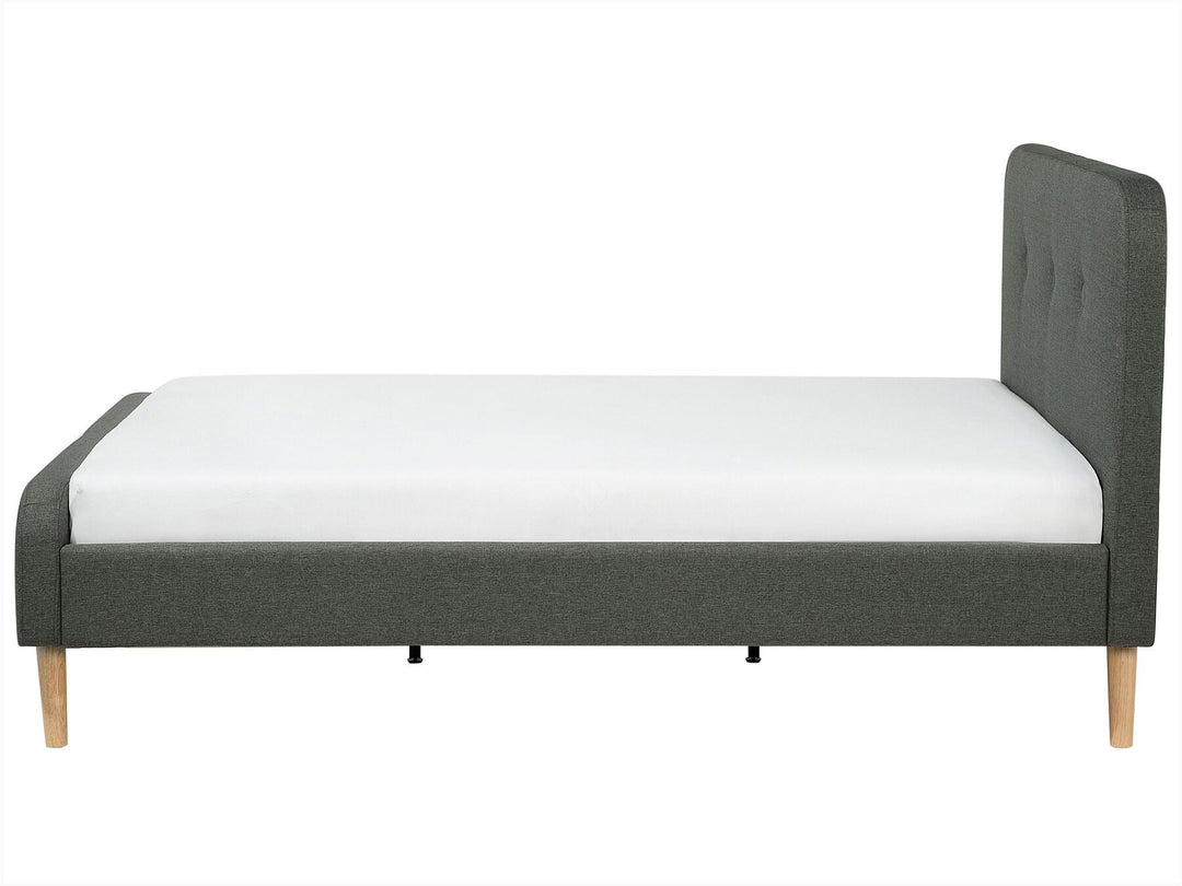 Fabric EU Super King Size Bed Grey Rennes