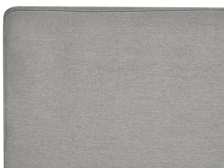 Fabric EU Super King Divan Bed Light Grey Minister