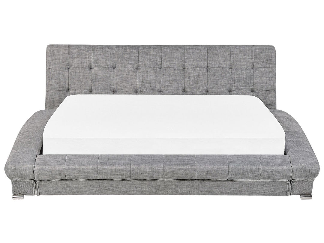 Fabric EU Super King Size Bed Grey Lille