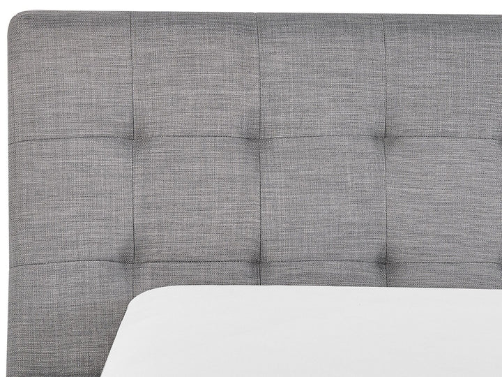 Fabric EU Super King Size Bed Grey Lille