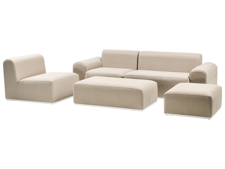 08/01/2026 Battifollo Garden Sofa with Ottoman 7 Seater Modular Beige
