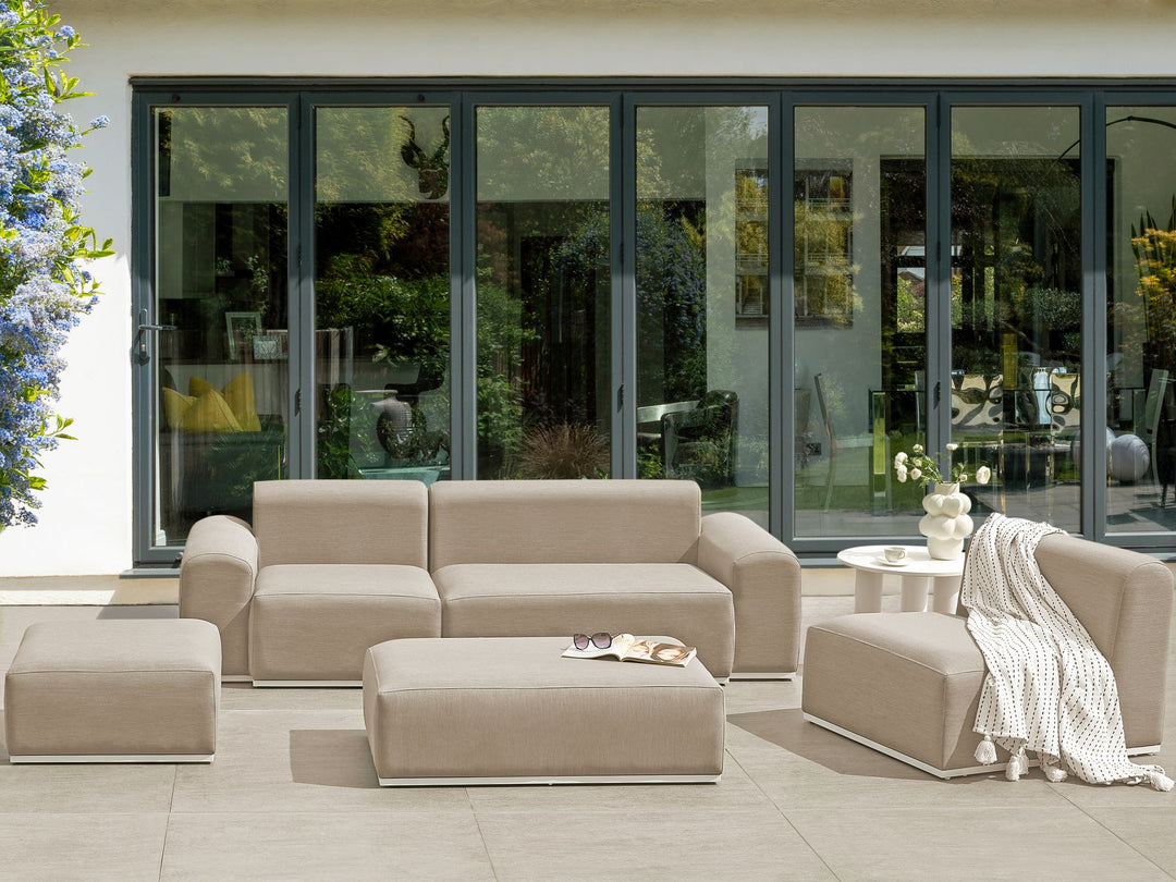08/01/2026 Battifollo Garden Sofa with Ottoman 7 Seater Modular Beige