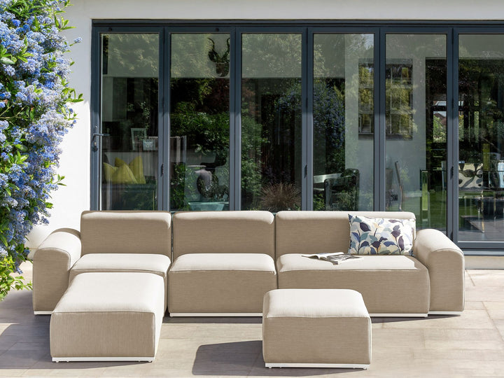 08/01/2026 Battifollo Garden Sofa with Ottoman 7 Seater Modular Beige
