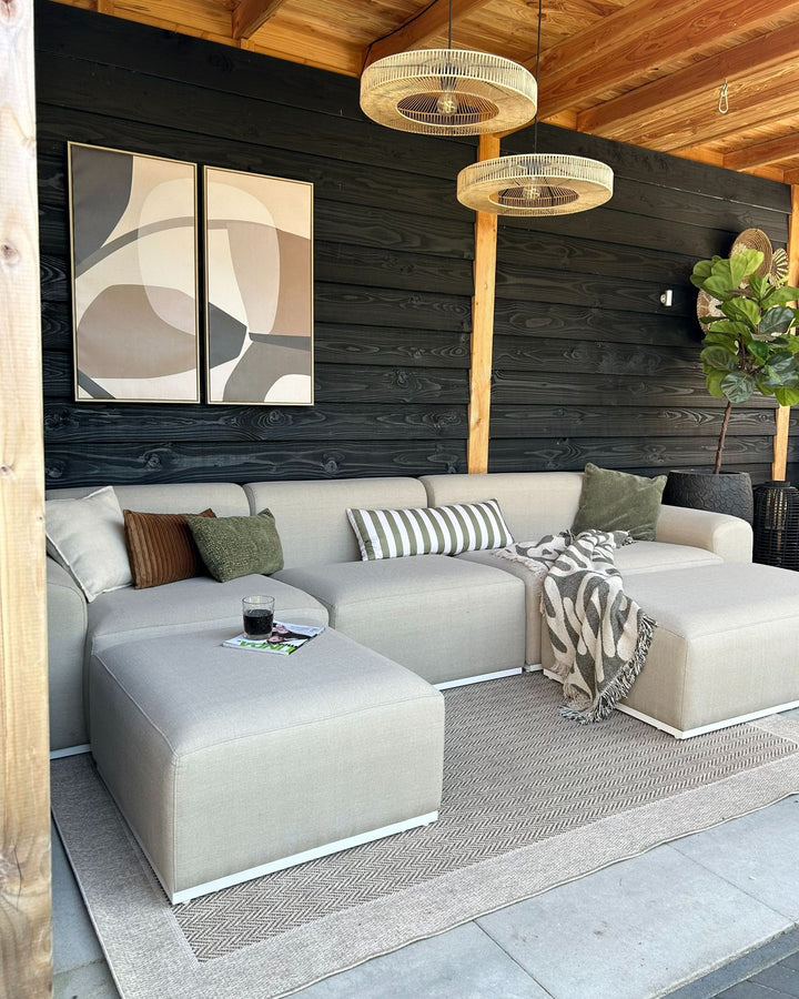 08/01/2026 Battifollo Garden Sofa with Ottoman 7 Seater Modular Beige