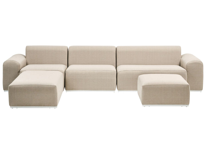 08/01/2026 Battifollo Garden Sofa with Ottoman 7 Seater Modular Beige