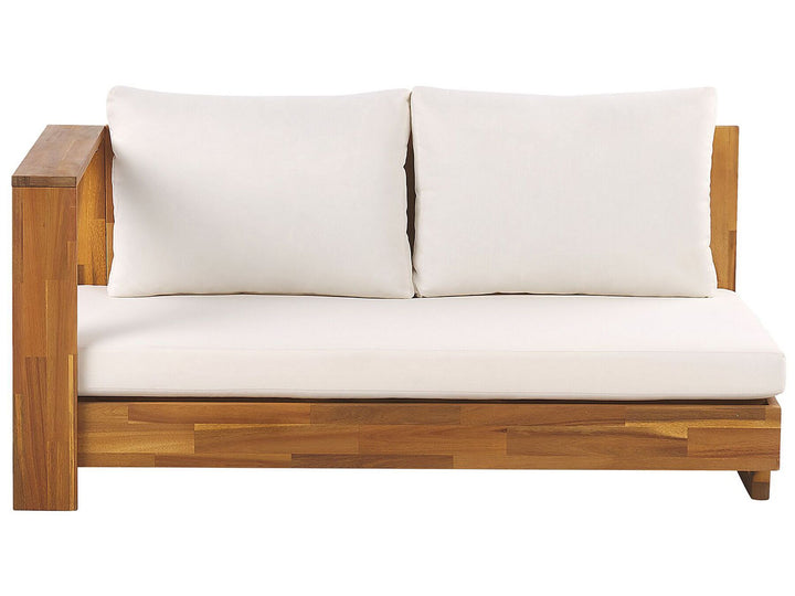 Marettimo Garden Corner Sofa 5 Seater Right Hand Certified Acacia Wood Brown