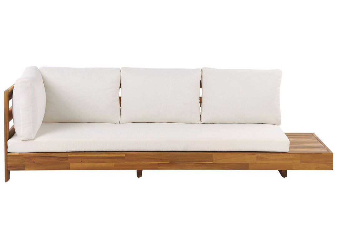 Marettimo Garden Corner Sofa 5 Seater Right Hand Certified Acacia Wood Brown