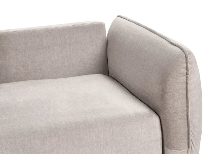 Sofa Bed 2 Seater Velvet Taupe with Storage Winfree