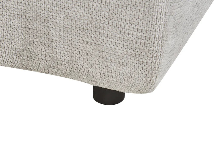 Sofa Bed 2 Seater Fabric Light Grey with Storage Rista