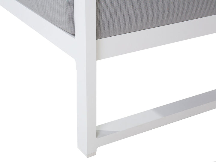 Castella Garden Corner Sofa with Table 6 Seater Left Hand Metal Grey