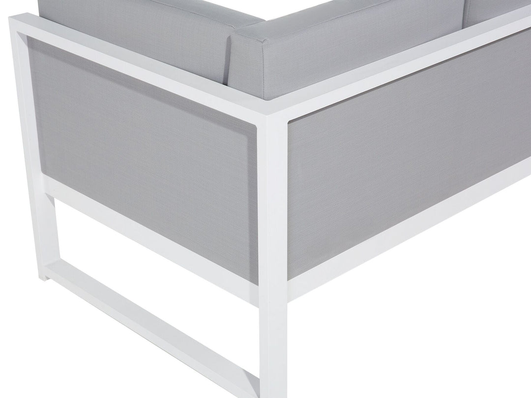 Castella Garden Corner Sofa with Table 6 Seater Left Hand Metal Grey