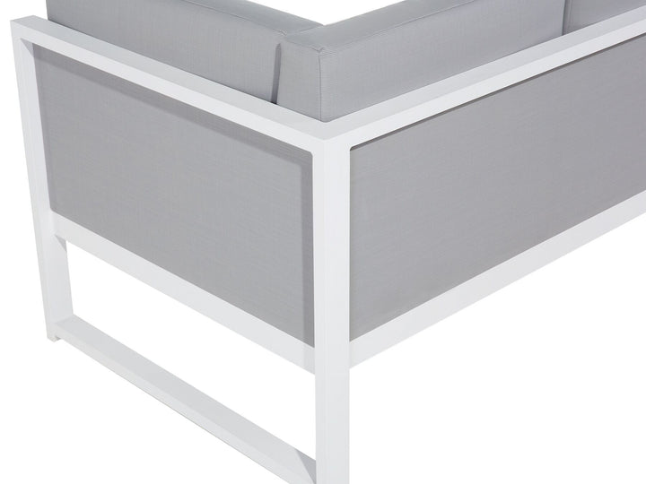 Castella Garden Corner Sofa with Table 6 Seater Left Hand Metal Grey