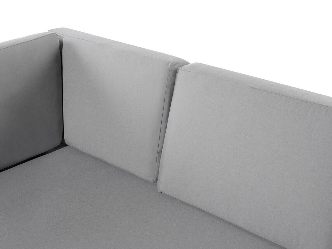 Castella Garden Corner Sofa with Table 6 Seater Left Hand Metal Grey
