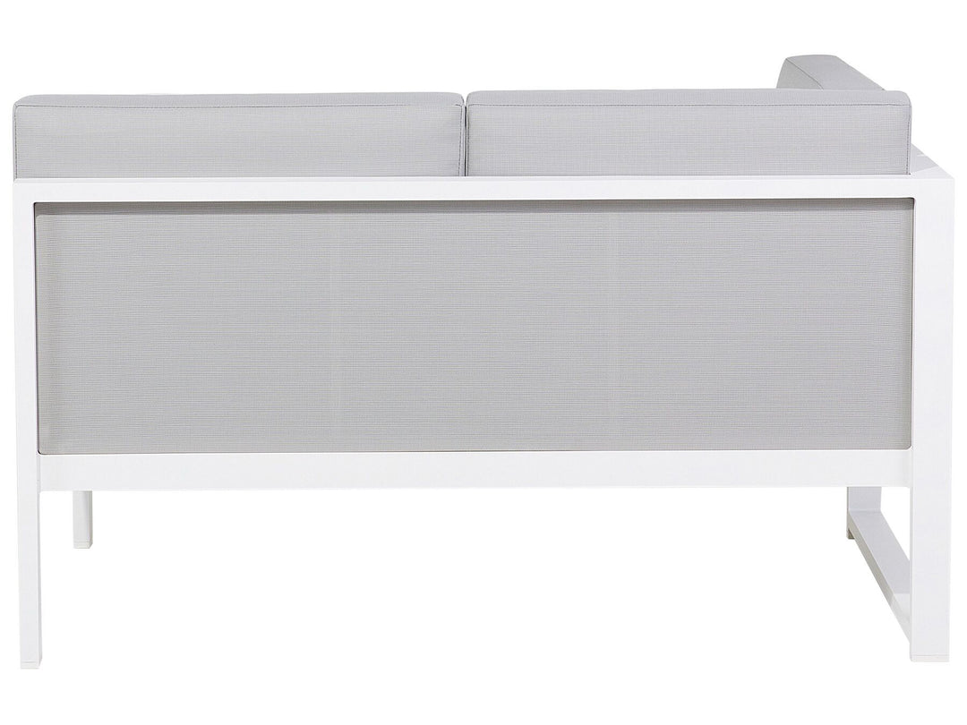 Castella Garden Corner Sofa with Table 6 Seater Left Hand Metal Grey