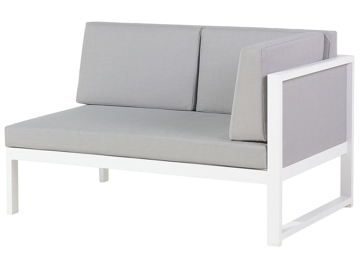 Castella Garden Corner Sofa with Table 6 Seater Left Hand Metal Grey