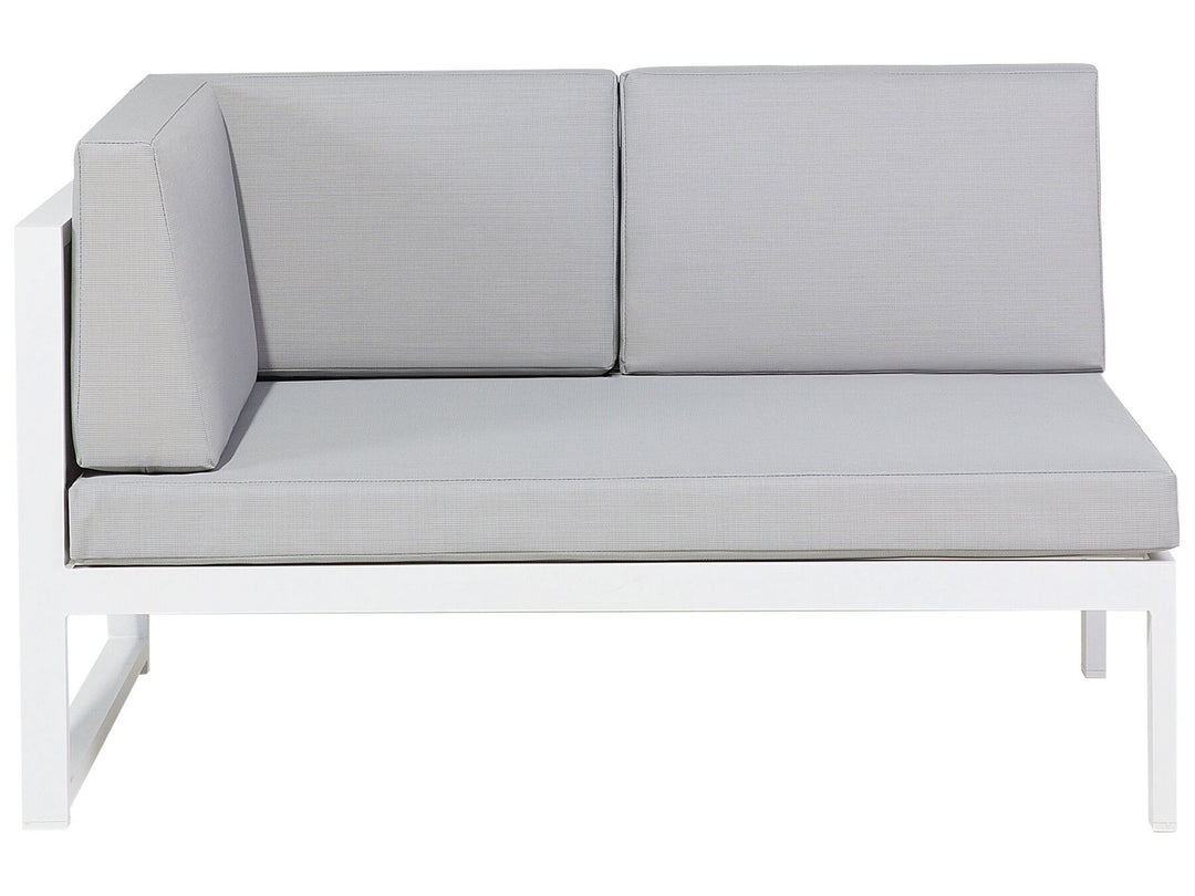 Castella Garden Corner Sofa with Table 6 Seater Left Hand Metal Grey