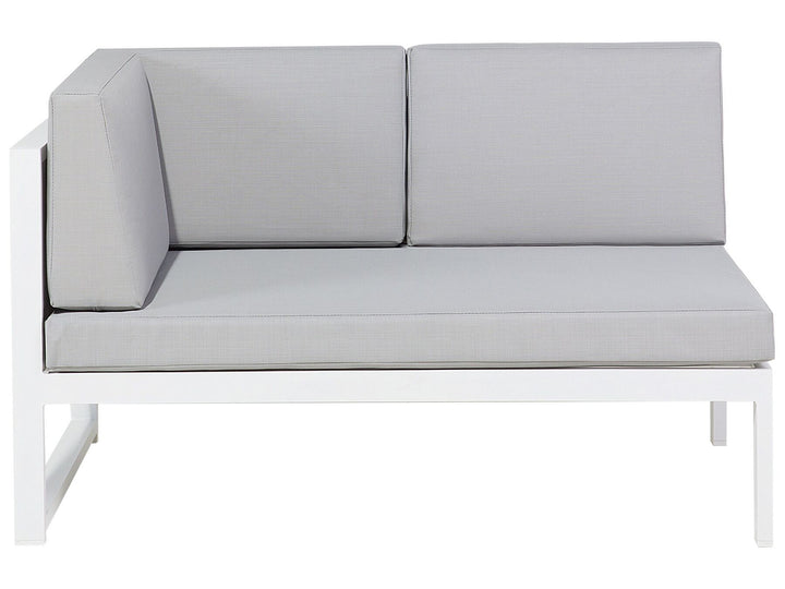 Castella Garden Corner Sofa with Table 6 Seater Left Hand Metal Grey