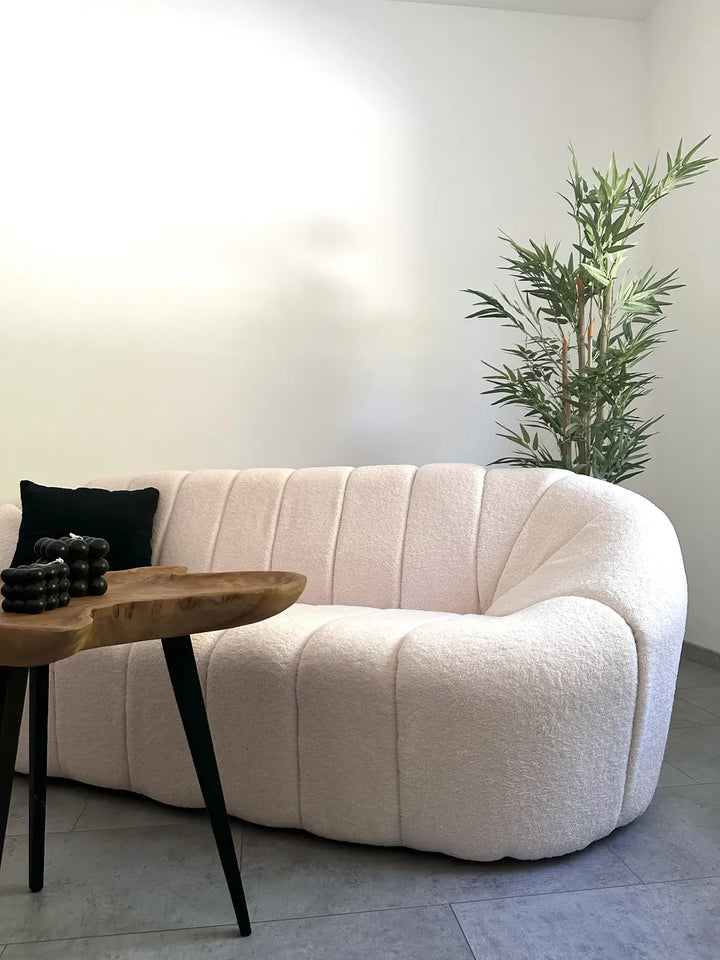 Sofa 3 Seater Boucle White Pavkovic