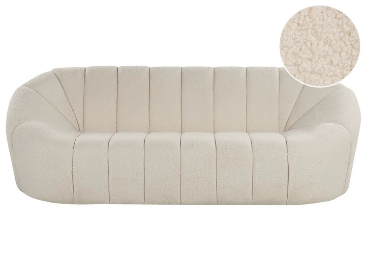 Sofa 3 Seater Boucle White Pavkovic