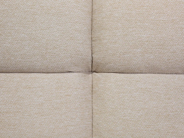 Sofa Bed 2 Seater Fabric Beige Cashten
