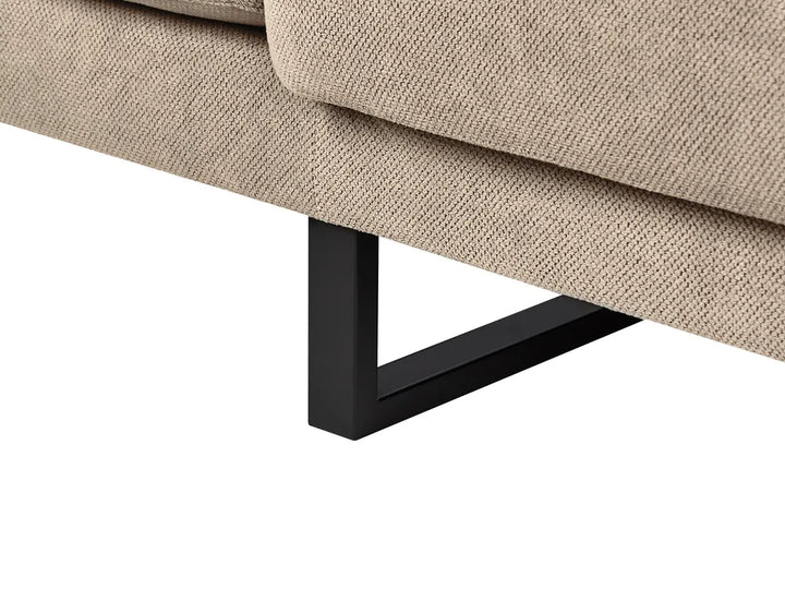 Corner Sofa 4 Seater Fabric Taupe Left Hand Ninja