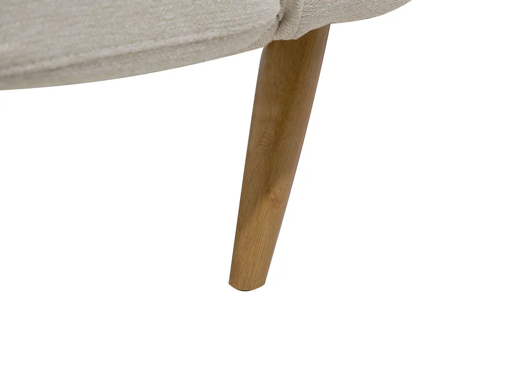 Sofa Bed 2 Seater Fabric Beige Cashten