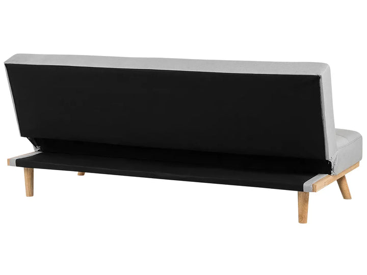 Sofa Bed 3 Seater Fabric Light Grey Charlesa