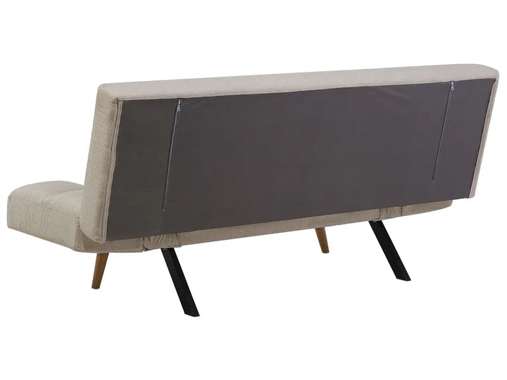 Sofa Bed 2 Seater Fabric Beige Cashten