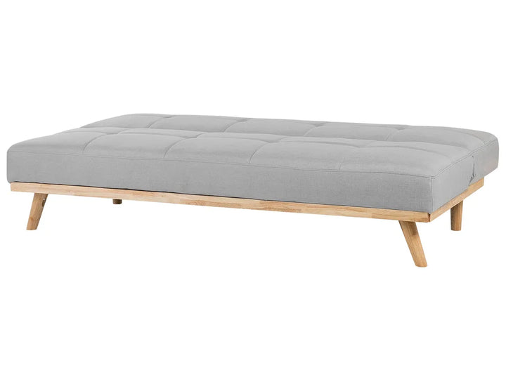 Sofa Bed 3 Seater Fabric Light Grey Charlesa
