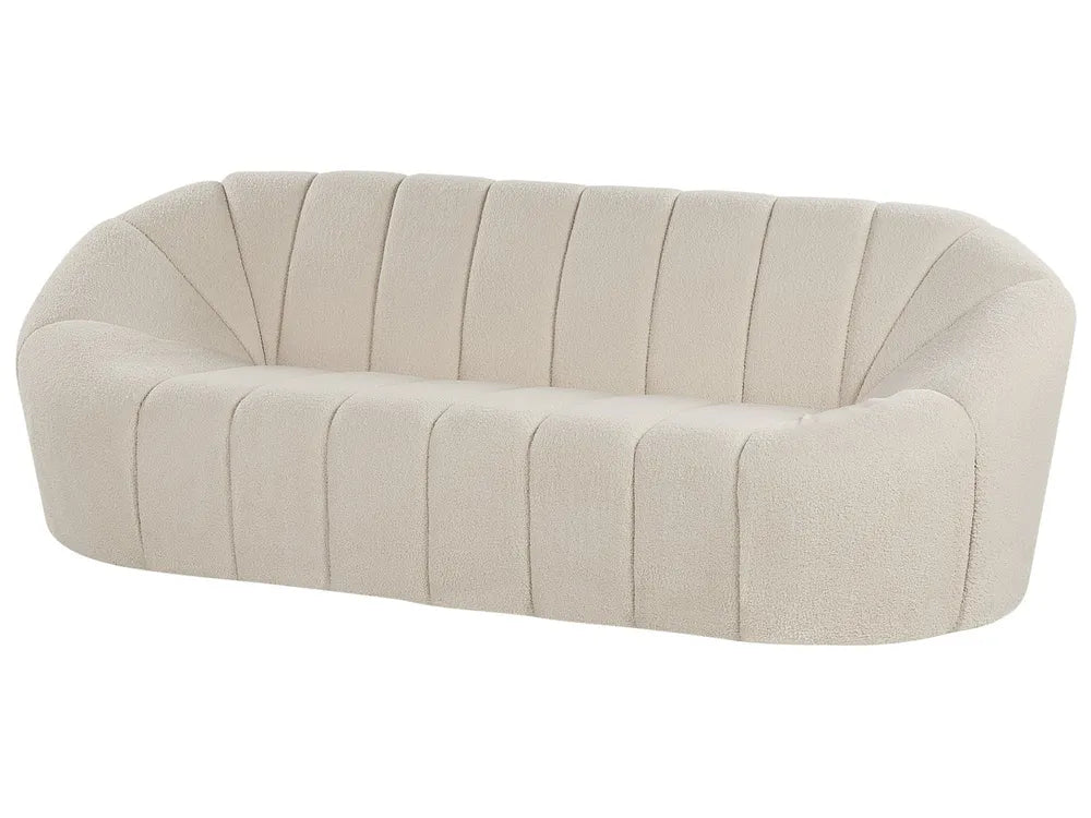 Sofa 3 Seater Boucle White Pavkovic