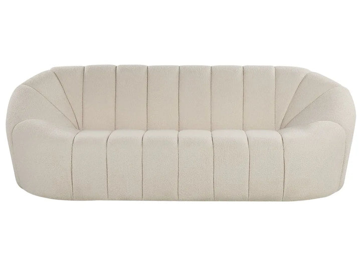 Beige sofa on a white background