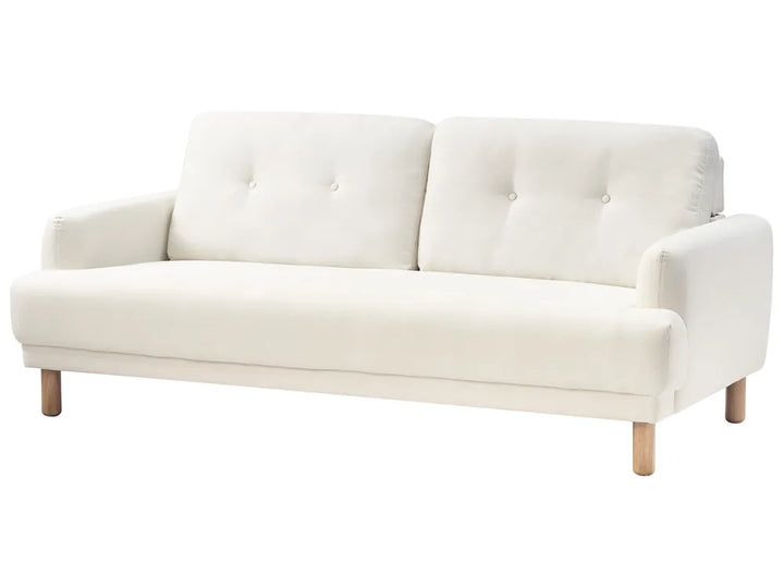 Sofa 3 Seater Fabric Off-White Carlan