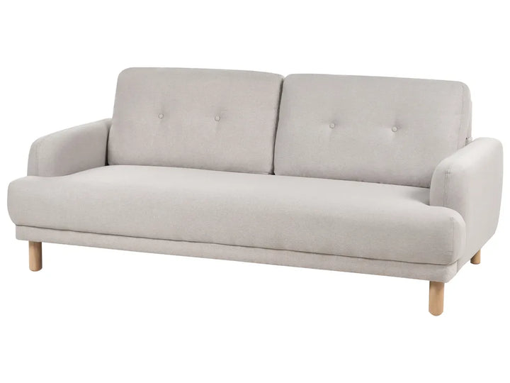 Sofa 3 Seater Fabric Taupe Carlan