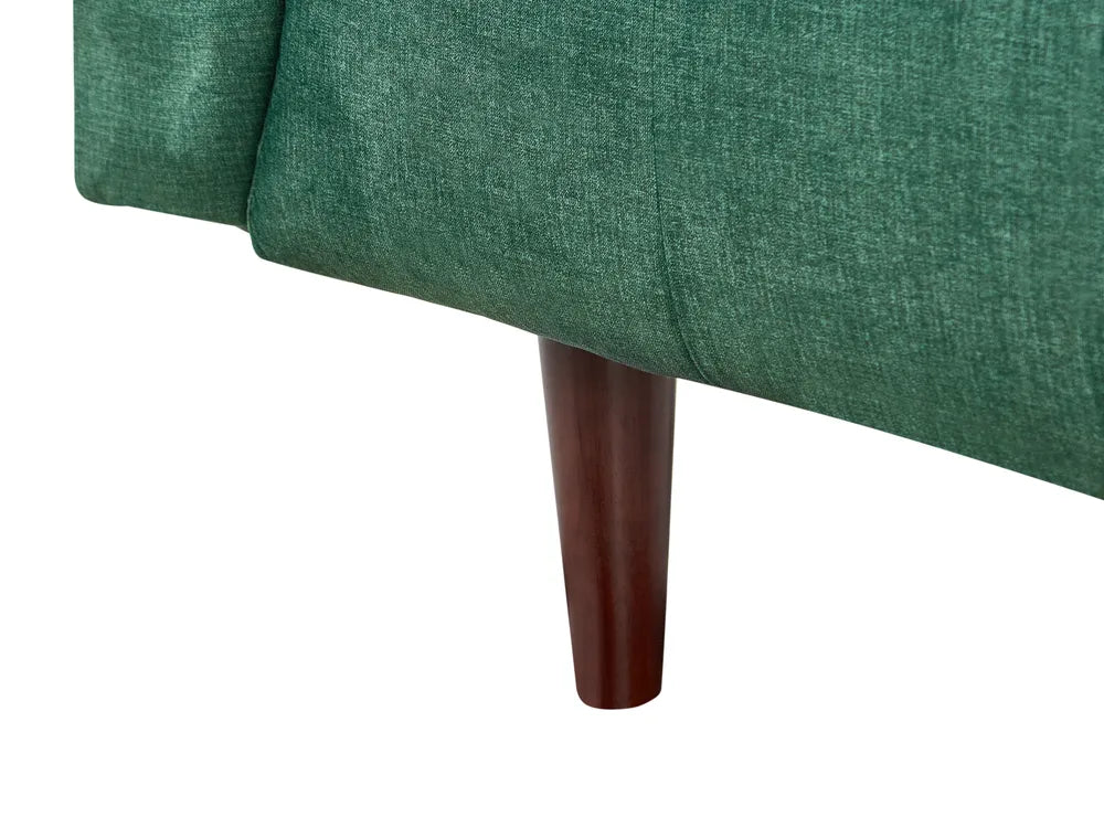 Sofa 3 Seater Fabric Green Cilla
