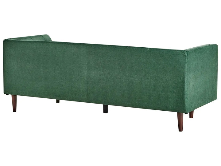 Sofa 3 Seater Fabric Green Cilla