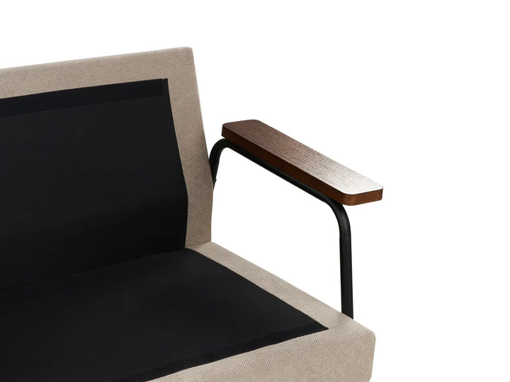 Sofa 3 Seater Fabric Taupe Valour