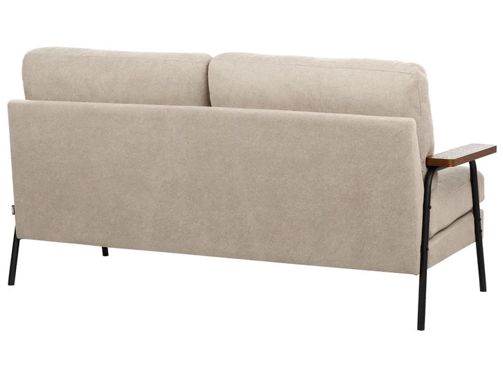 Sofa 3 Seater Fabric Taupe Valour