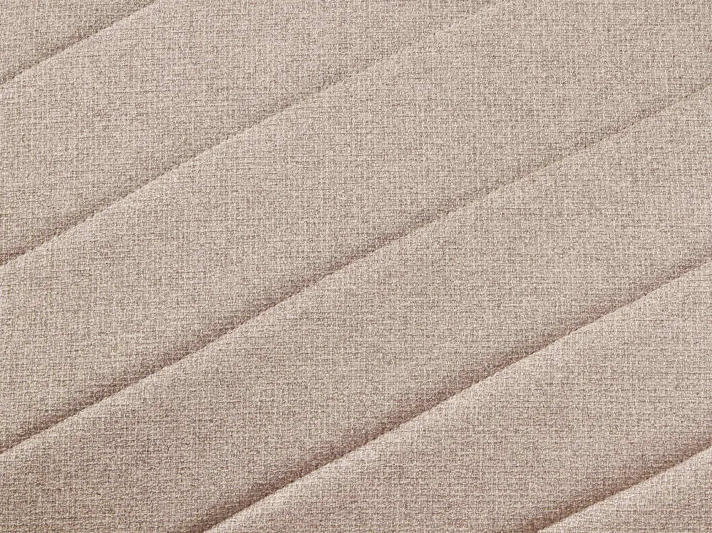 Sofa Bed 3 Seater Faux Linen Light Brown Mixon