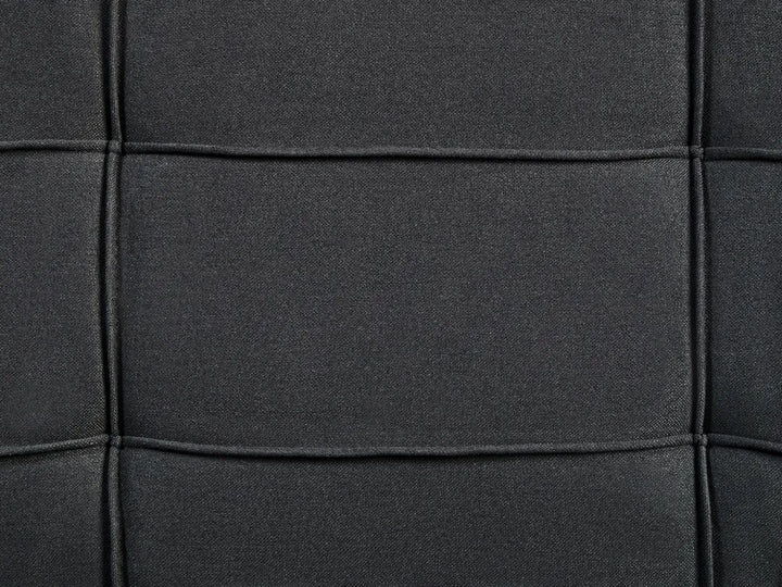 Sofa Bed 3 Seater Fabric Black Laffey