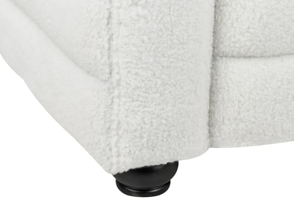 Sofa 3 Seater Boucle Off-White Ansela