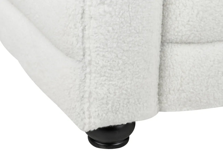 Sofa 3 Seater Boucle Off-White Ansela
