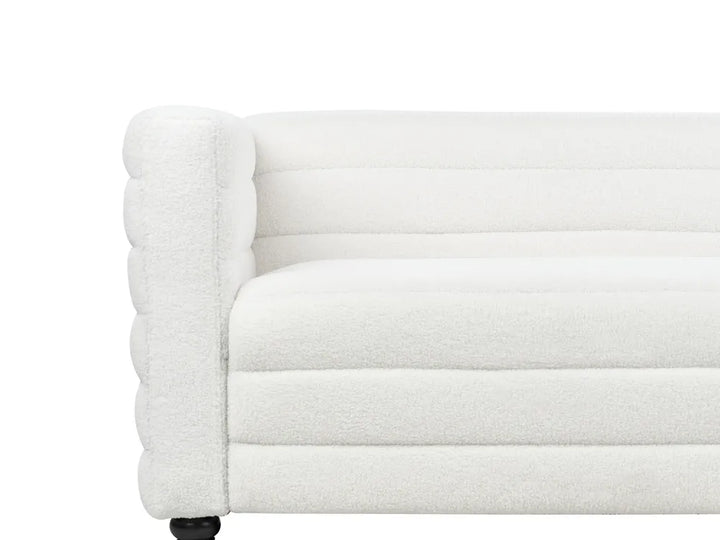 Sofa 3 Seater Boucle Off-White Ansela