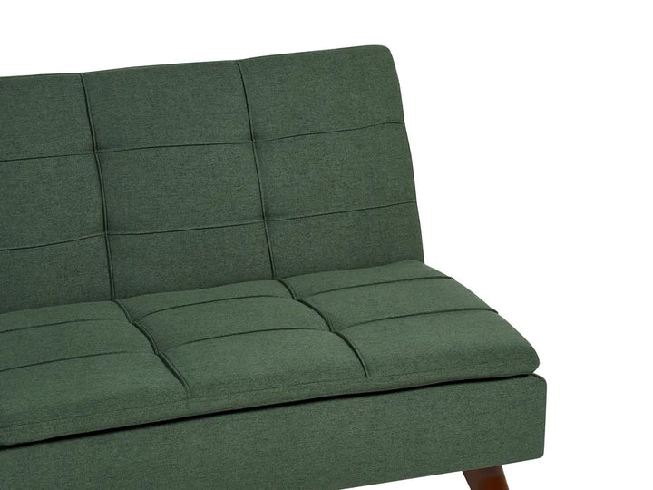 Sofa Bed 3 Seater Fabric Dark Green Laffey