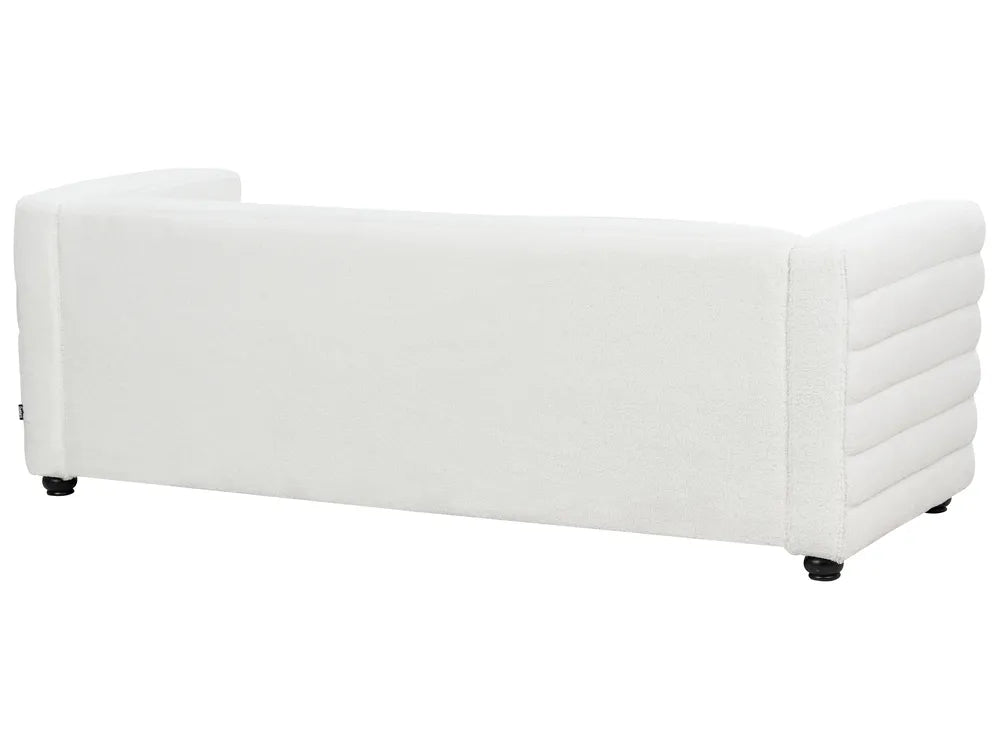 Sofa 3 Seater Boucle Off-White Ansela