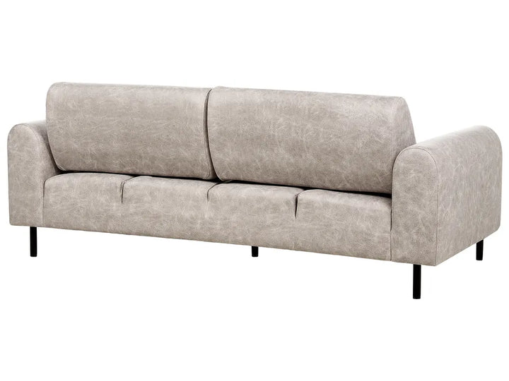 Sofa 3 Seater Fabric Light Grey Annora