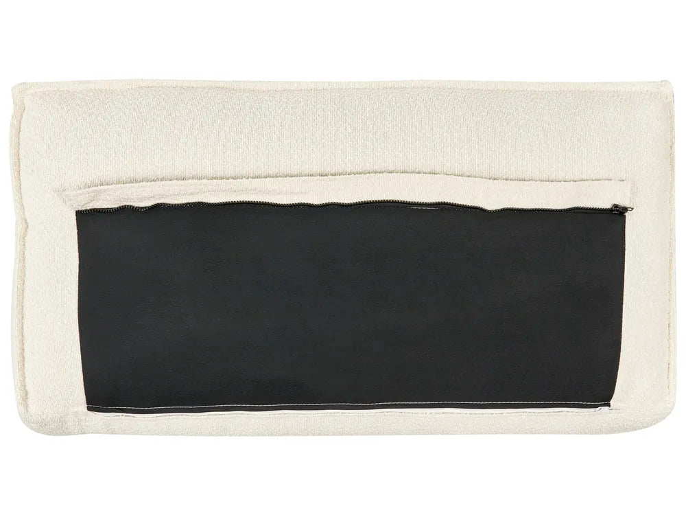 Sofa Bed 3 Seater Boucle Off-White Bertina