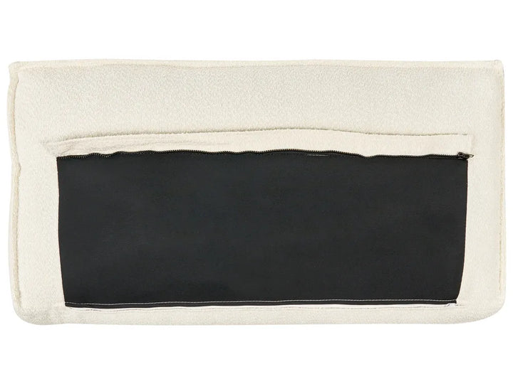 Sofa Bed 3 Seater Boucle Off-White Bertina