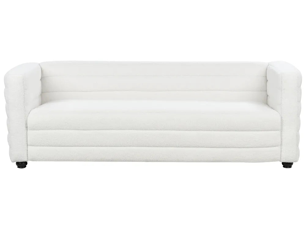 Sofa 3 Seater Boucle Off-White Ansela
