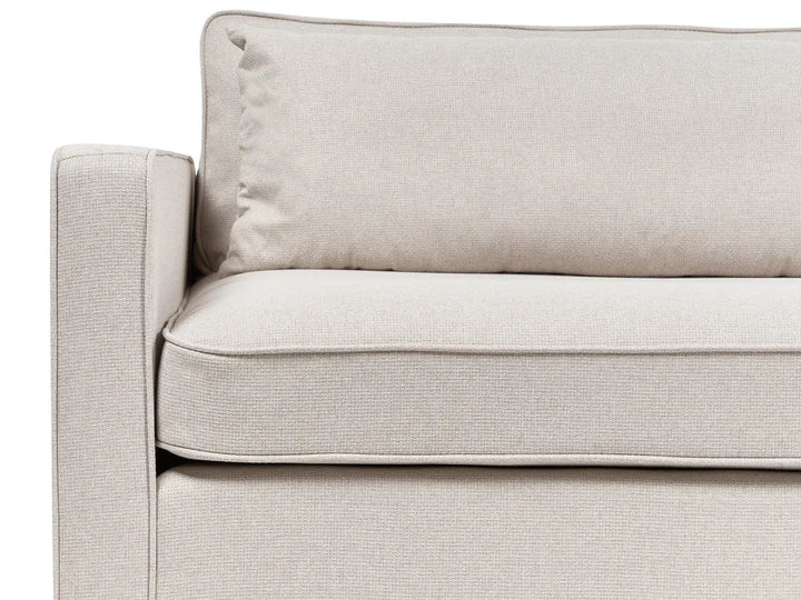 Sofa 3 Seater Fabric Beige Tina