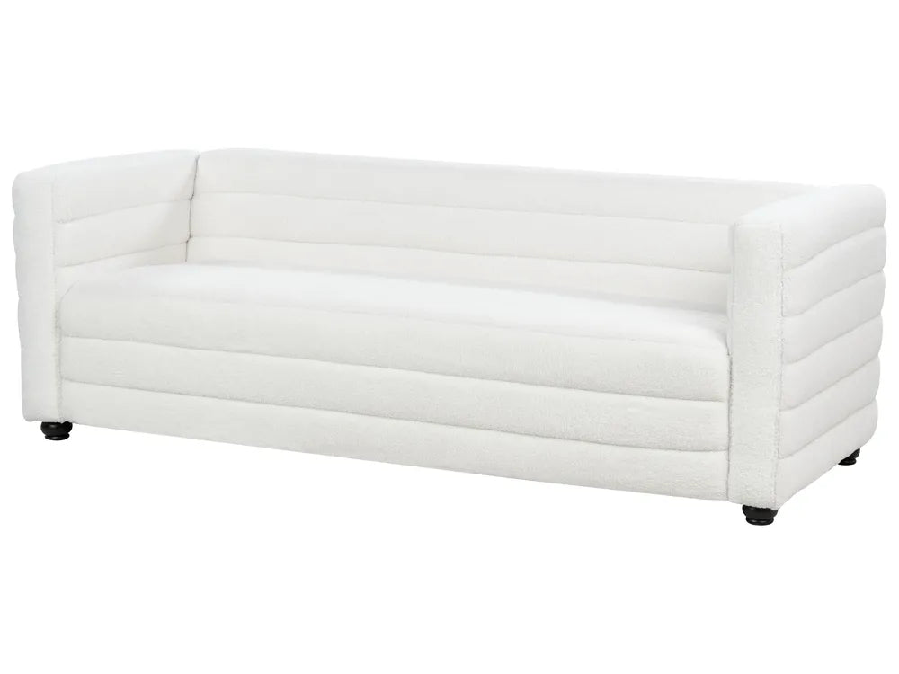 White sofa on a white background